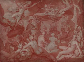 Godenmaaltijd, mogelijk de maaltijd bij de bruiloft van Peleus en Thetis